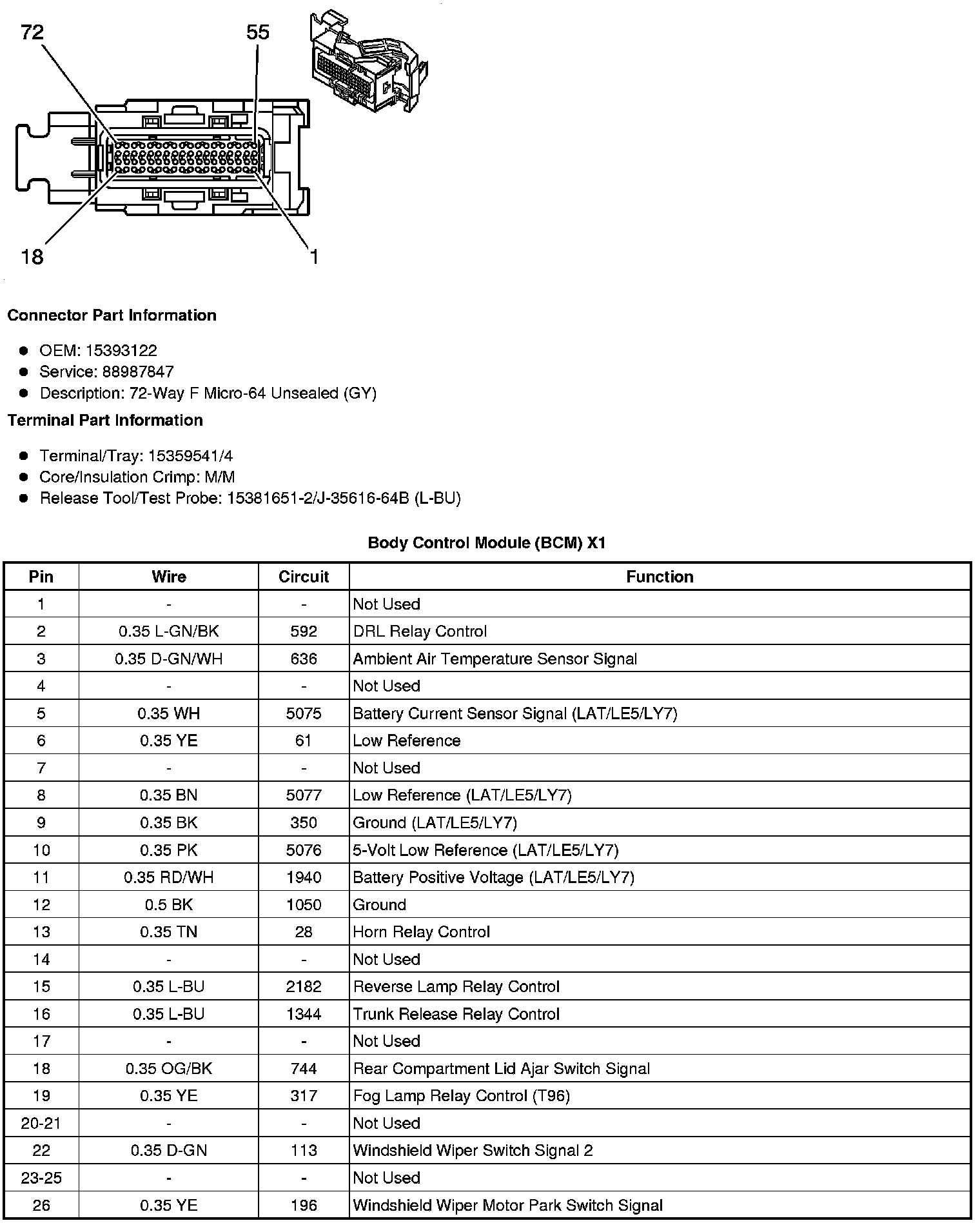 Factory service manual diagram