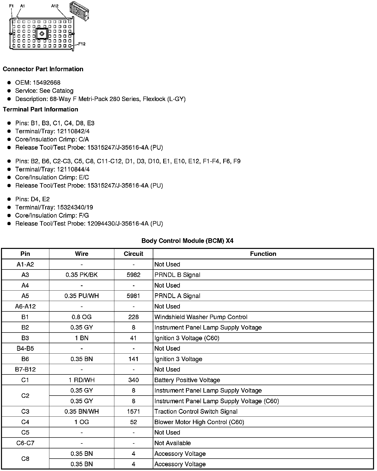 Factory service manual diagram