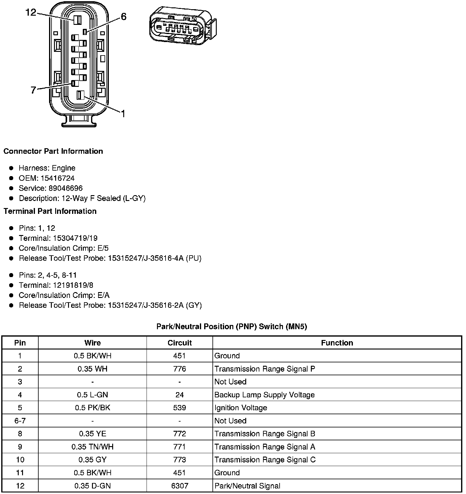Factory service manual diagram