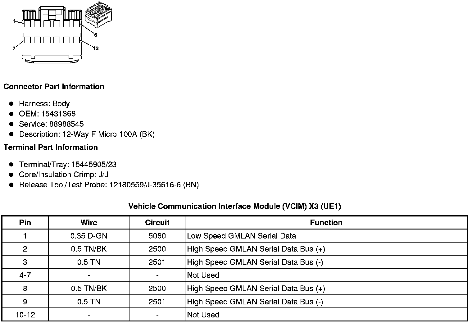 Factory service manual diagram