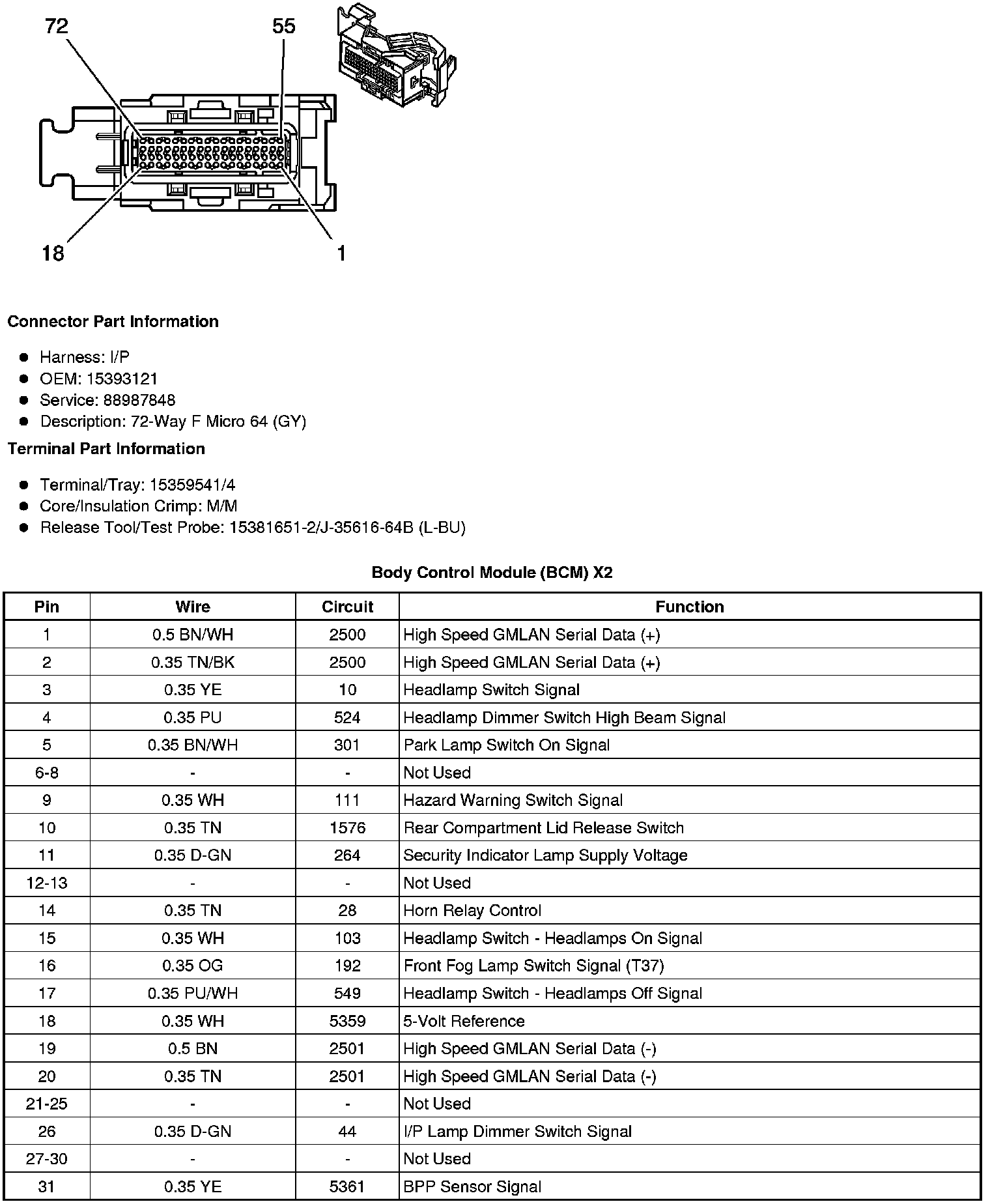 Factory service manual diagram