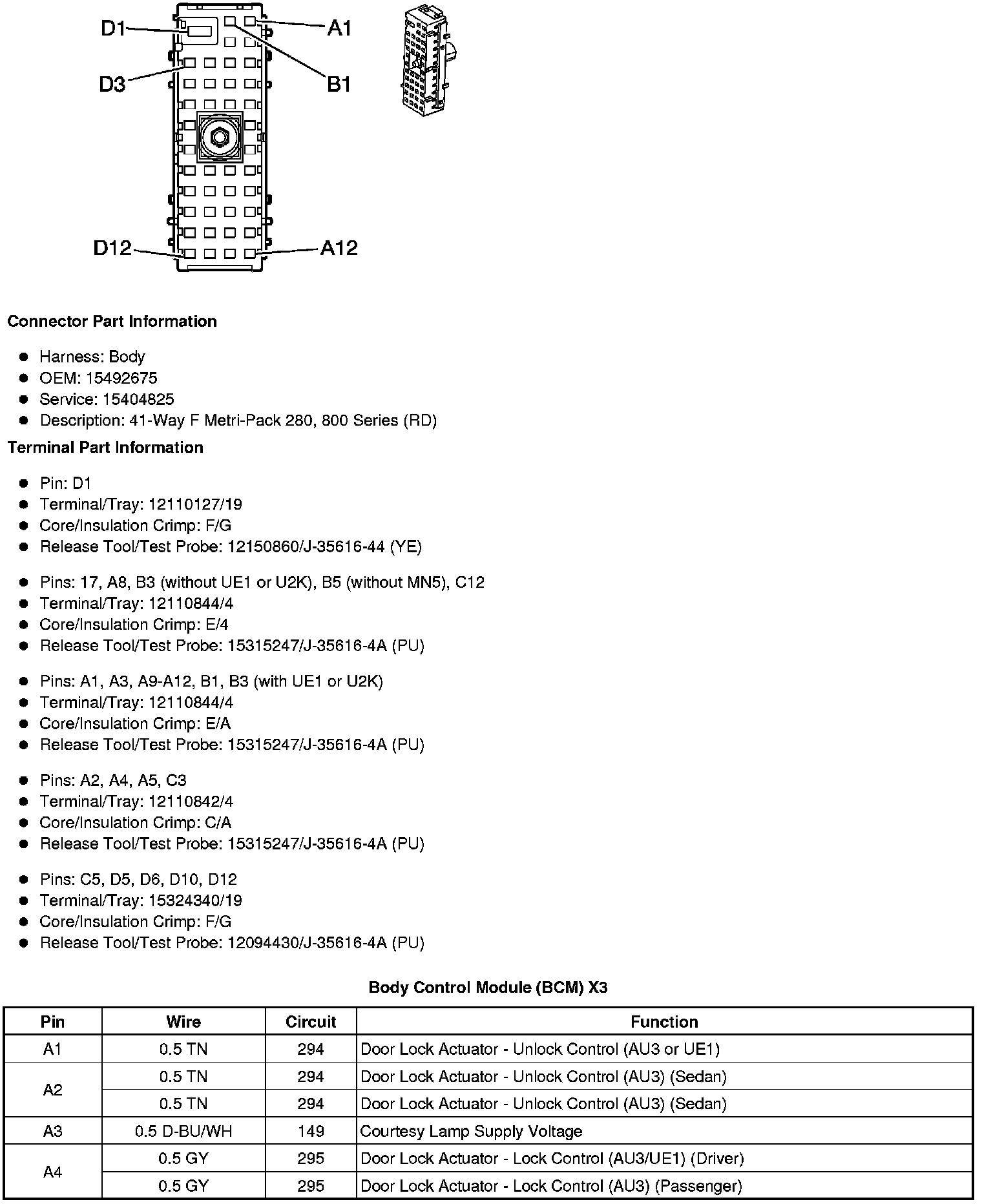 Factory service manual diagram
