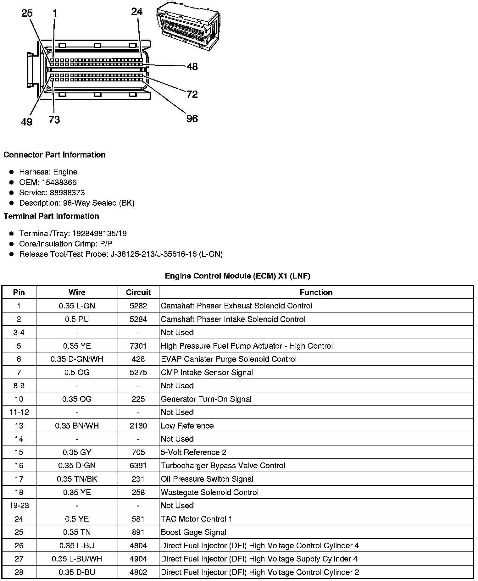 Factory service manual diagram