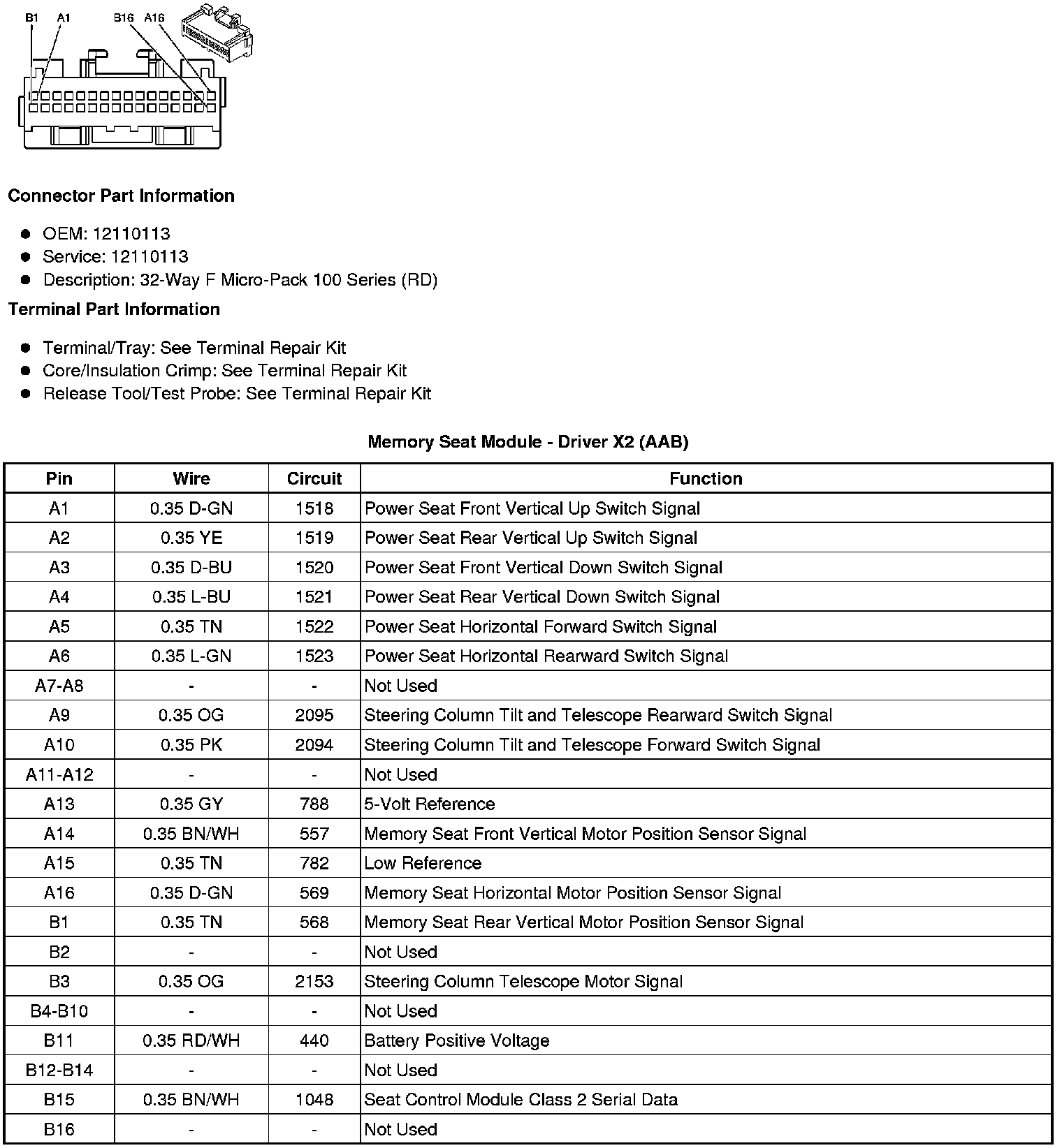 Factory service manual diagram