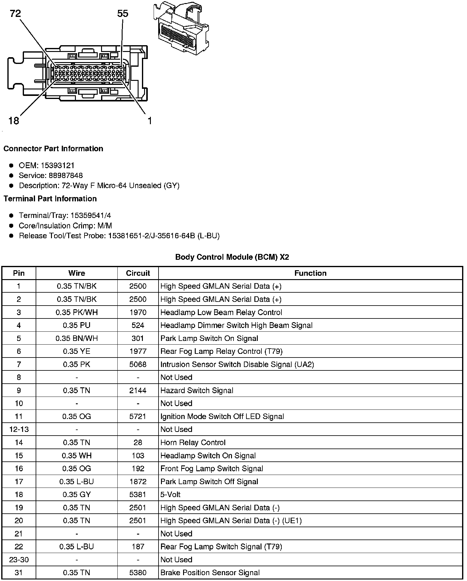 Factory service manual diagram