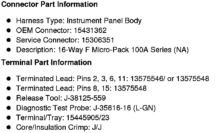 Factory service manual diagram