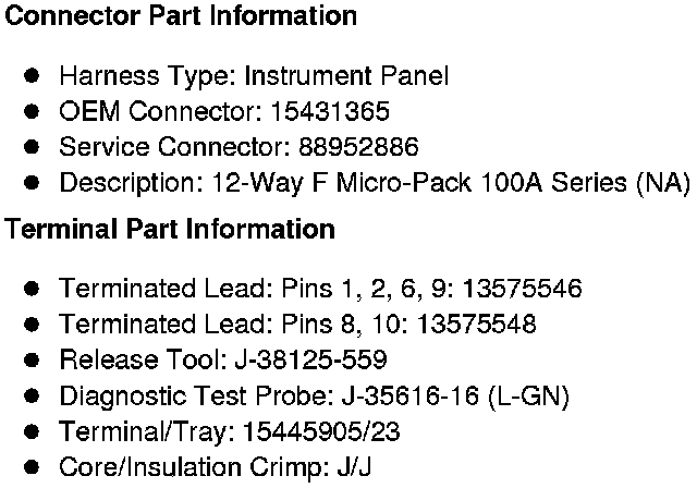 Factory service manual diagram