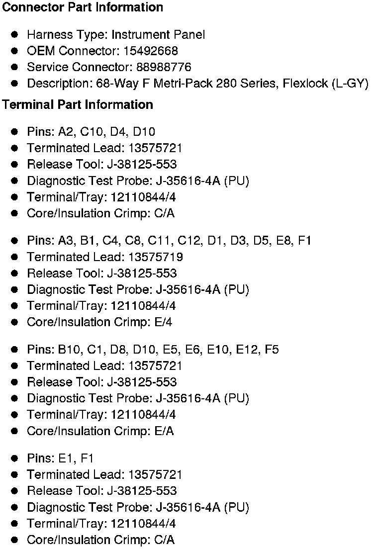 Factory service manual diagram