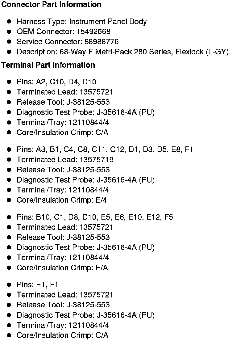 Factory service manual diagram