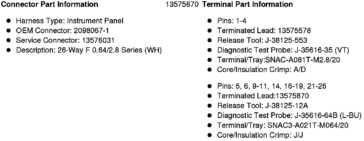 Factory service manual diagram