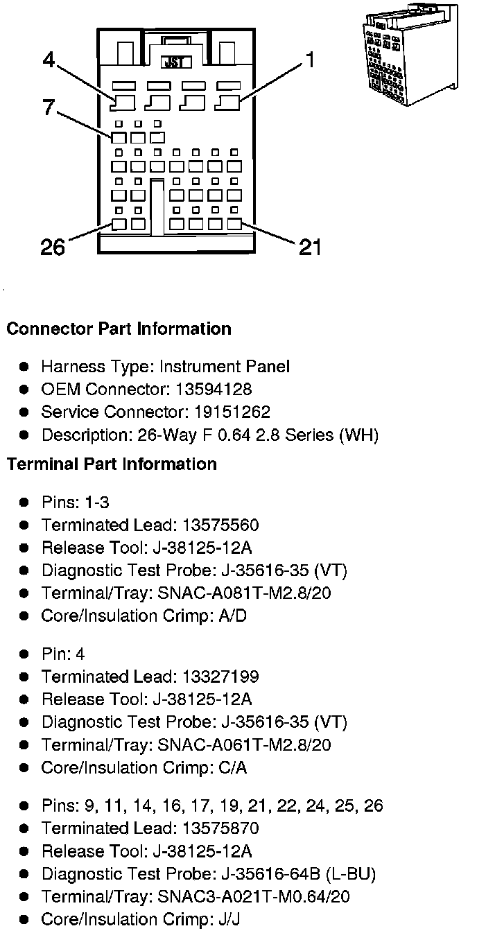 Factory service manual diagram