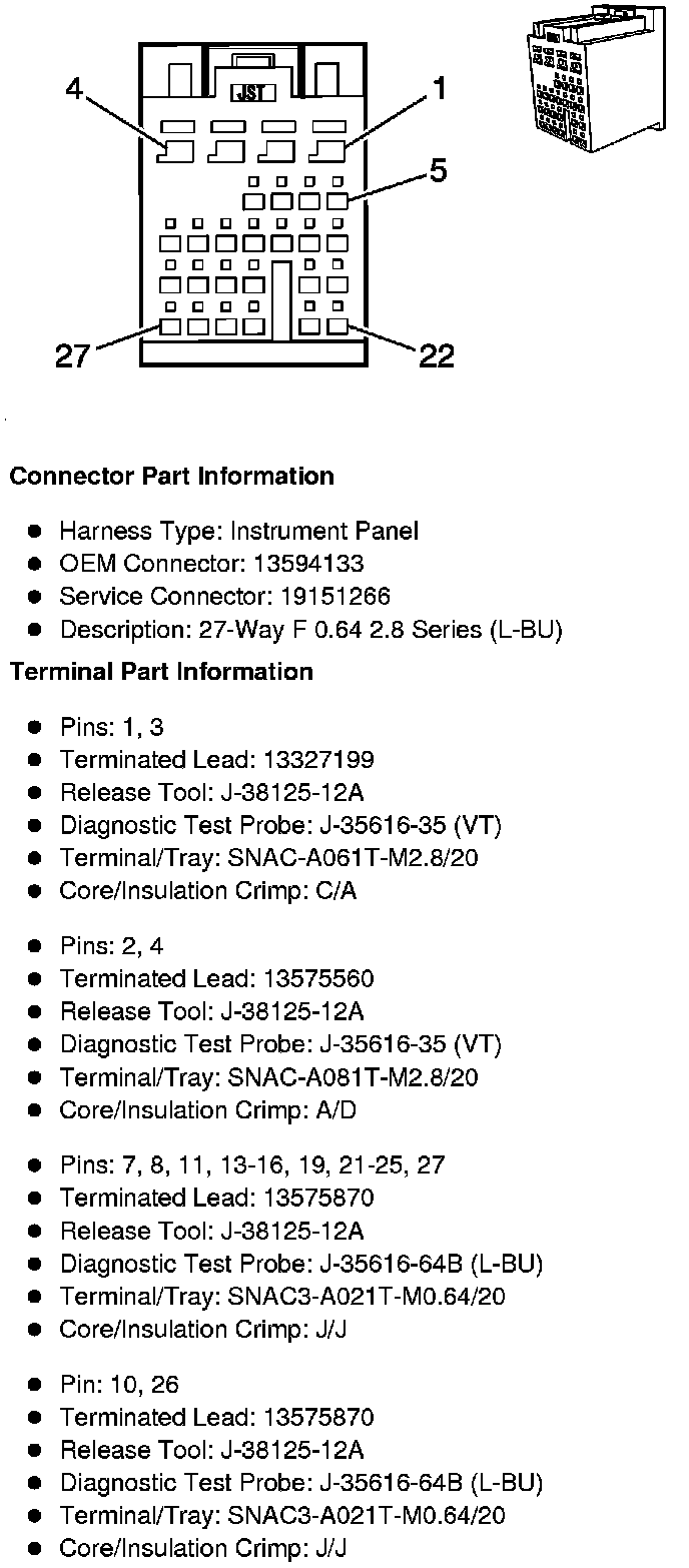 Factory service manual diagram