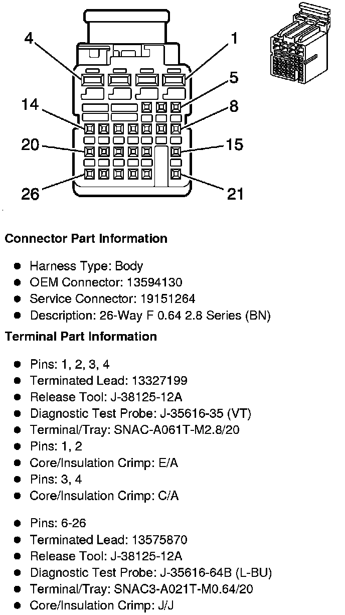 Factory service manual diagram