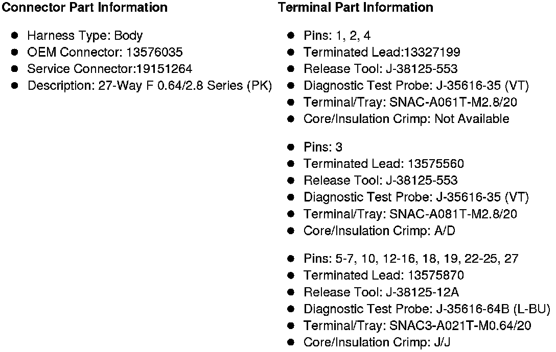 Factory service manual diagram