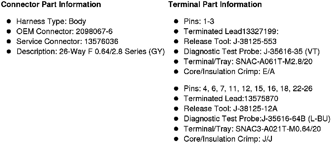 Factory service manual diagram
