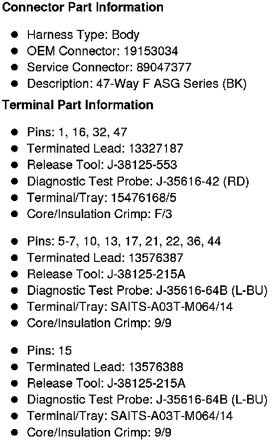 Factory service manual diagram