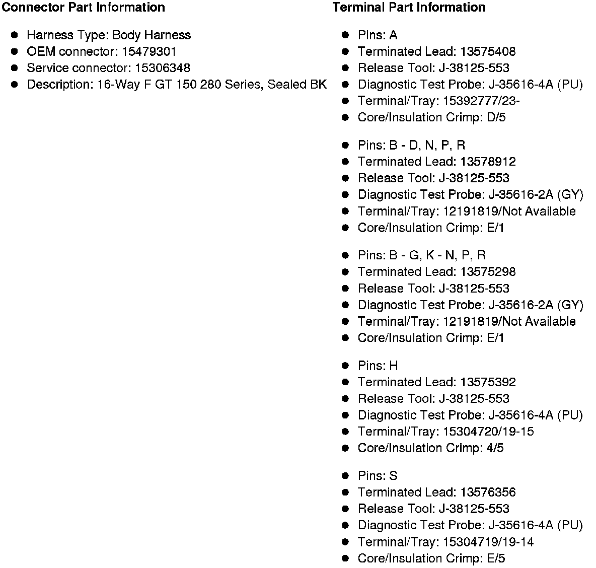 Factory service manual diagram