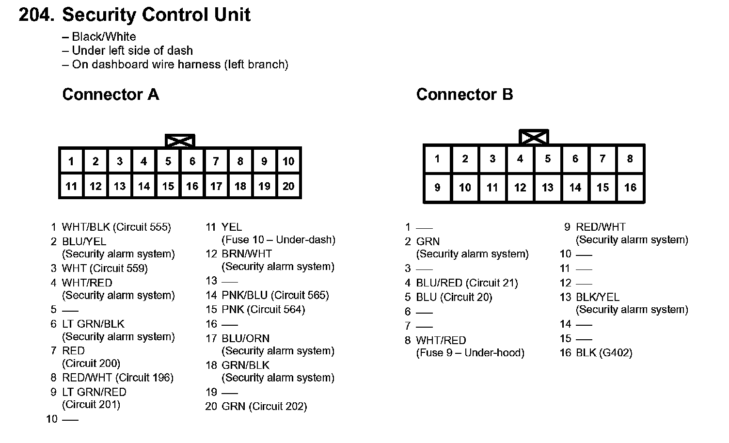 Factory service manual diagram