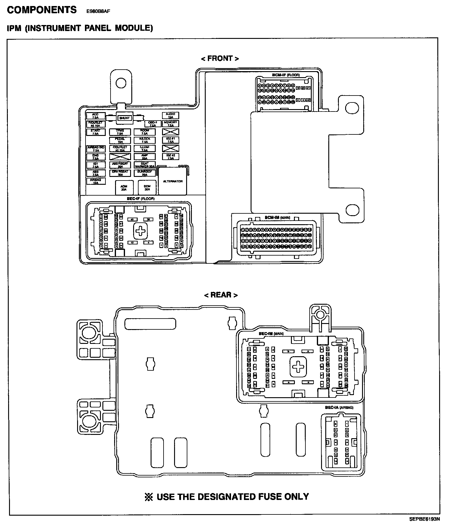 Factory service manual diagram