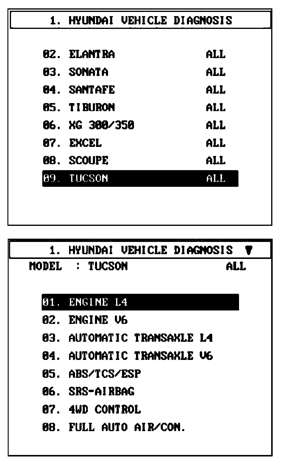 Factory service manual diagram