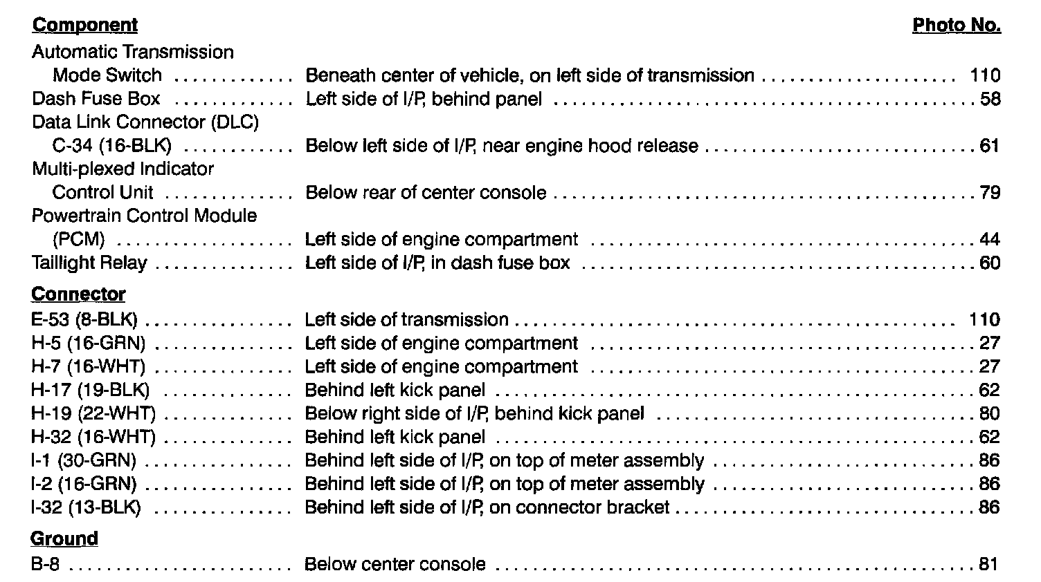 Factory service manual diagram
