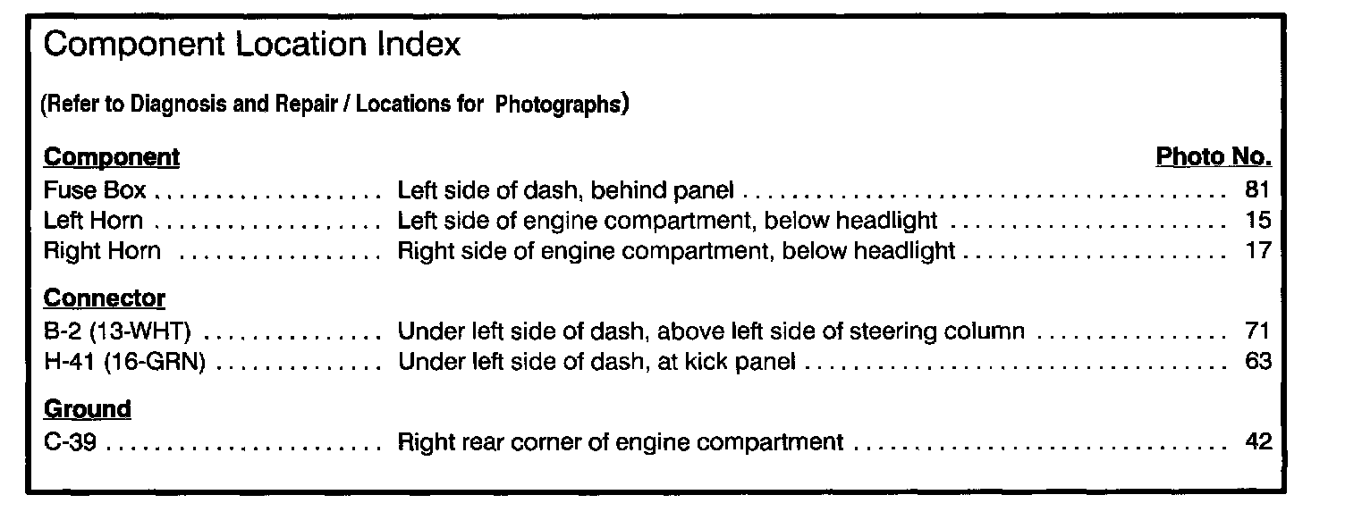 Factory service manual diagram