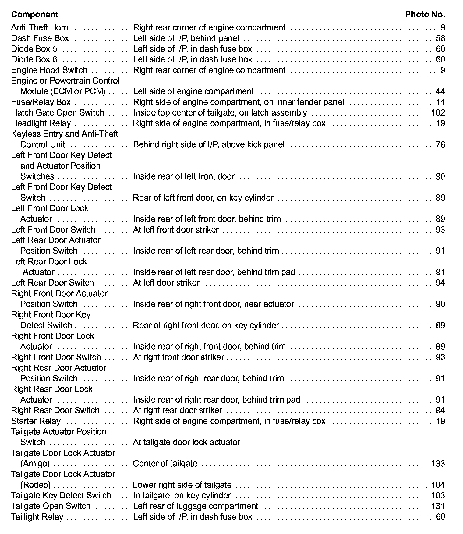 Factory service manual diagram