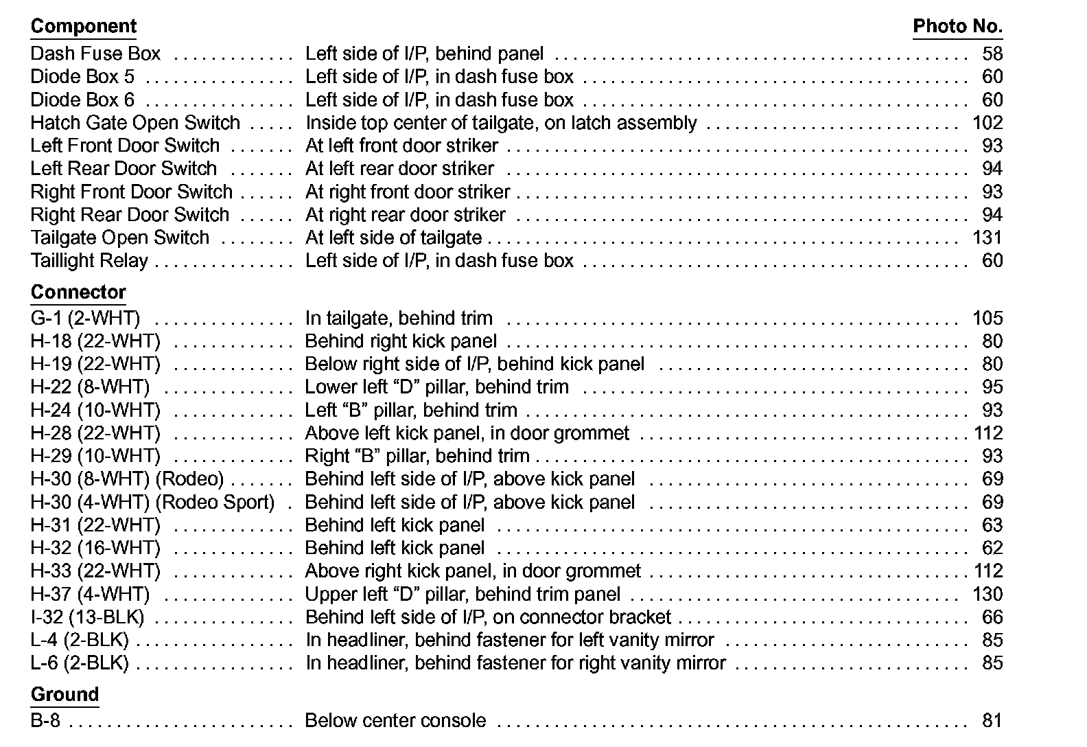Factory service manual diagram