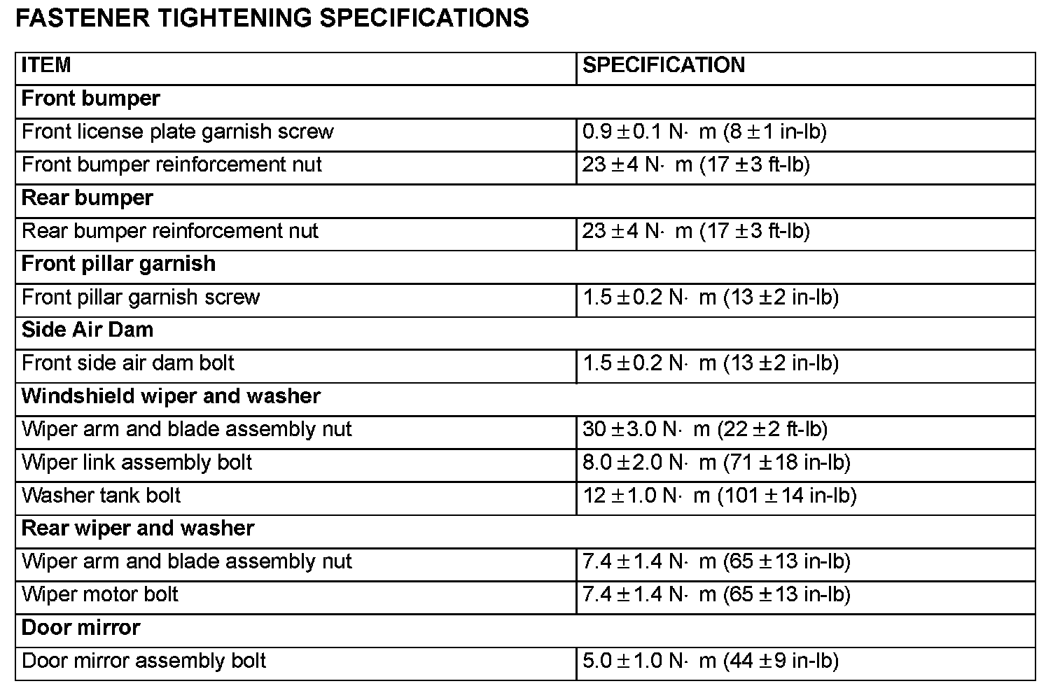 Factory service manual diagram