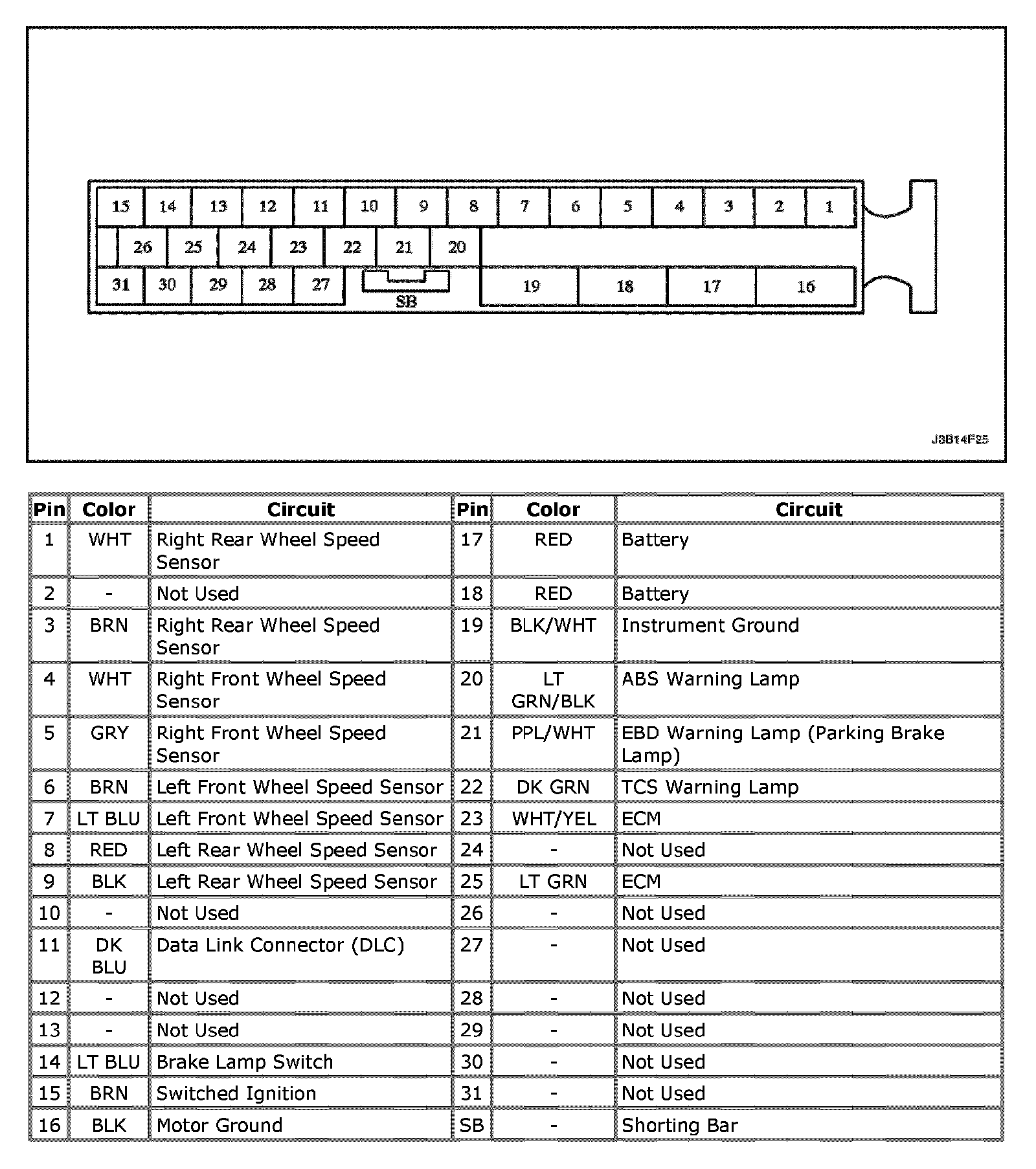 Factory service manual diagram