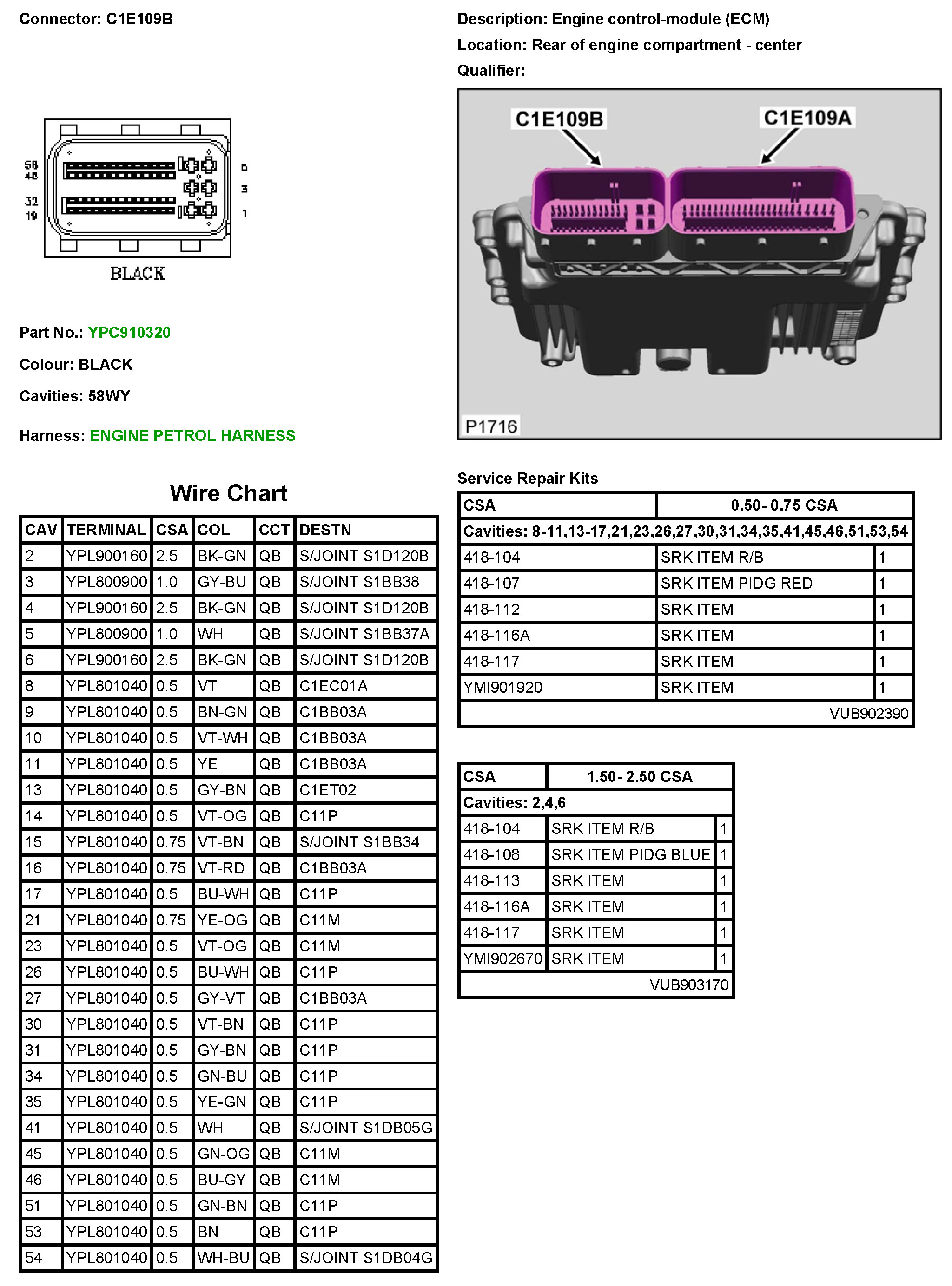 Factory service manual diagram